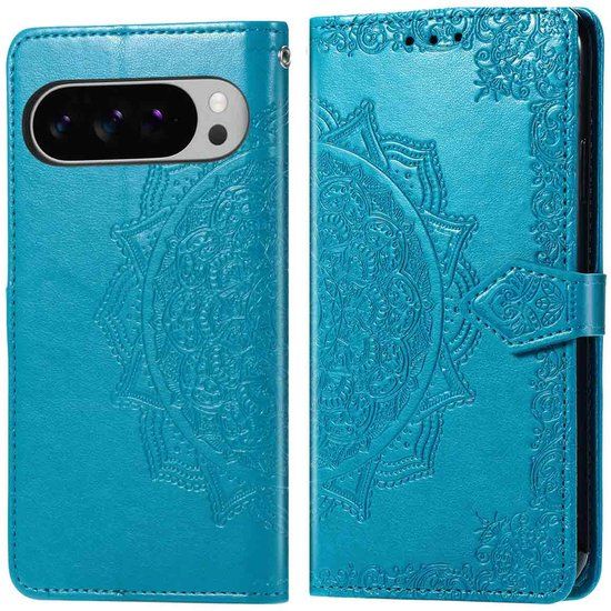 imoshion Mandala Bookcase - Geschikt voor Google Pixel 10 Pro XL - Turquoise