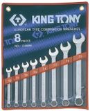 King Tony Jeu de clés plates 8 pièces 10-22mm avec coffre