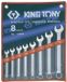 King Tony Ringsleutelset 8-delig 10-22mm met koffer
