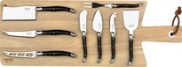 Laguiole Style de Vie Kaasmessenset Premium Line - 8-delig - Zwart