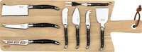 Laguiole Style de Vie Kaasmessenset Premium Line - 8-delig - Zwart