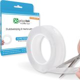 GrippTek® MultiFix Tape Original 2.0 - 5 Meter - Dubbelzijdig & Herbruikbaar - Extra Sterk & Dik - Nano-Kleef Technologie - Klussen - Waterdicht - Montagetape - Voorkom Gaten Boren - Schilderij Ophangen