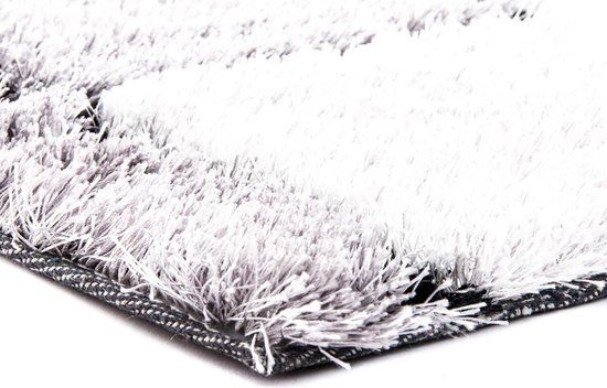 DKD Home Decor Tapijt Zwart/Wit Polyester 160 x 230 cm - Ruiten
