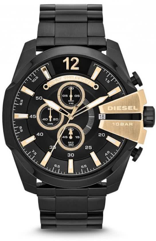 Diesel Chief Series DZ4338 - Horloge - Staal - Zwart - 53 mm