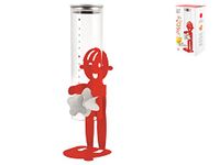 Home 9614603 graandispenser Sunrise, glas/metaal, rood, glas