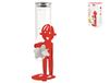 Home 9614603 graandispenser Sunrise, glas/metaal, rood, glas