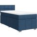 Maison Exclusive - Sommier à lattes de lit avec matelas bleu 100x200 cm tissu