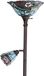 Tiffany lampadaire avec motif de roses, abat-jour de 36 cm, 178 cm de haut