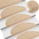 vidaXL Trapmatten zelfklevend 15 st sisal-look 56x17x3 cm lichtbeige