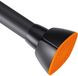 Unyqoos® Barre de douche à ressort - 79-114 cm - Acier inoxydable - Noir-Orange