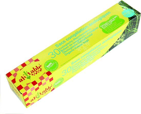 Ecodis Diepvrieszakken M - 25x30cm - Hersluitbaar - Bio plastic - Transparant