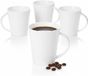 Wilmax England Tasses Blanc Porcelaine 4 pièces WL-993012/A4