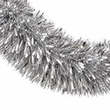 Gerimport Kerstslinger - 6x - zilver - 180 x 12 cm - folie - Extra brede - folieslinger - kerstvers
