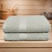 The Linen Room Serviette de sauna – 100 x 150 cm – Lot de 2 – 100% Coton – 650 GSM – Vert sauge