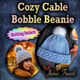 Cozy Cable Bobble Beanie: Knitting Pattern