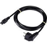 Sygonix SY-5178374 CEE7/4 naar IEC C5 Câble d'alimentation Noir 5 m