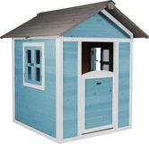 AXI Sunny Lodge Speelhuis Blauw / Wit - Hout - 133x102x94cm - Unisex