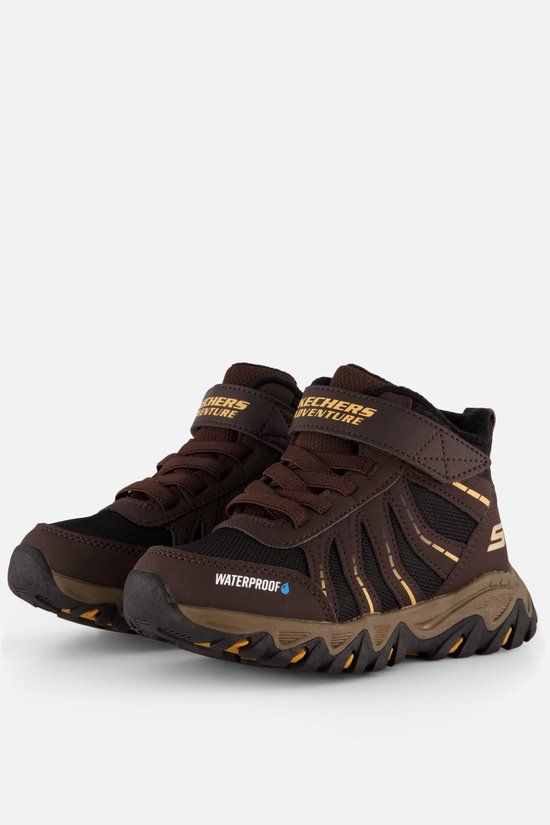 Skechers RUGGED RANGER - STORM TRAIL Jongens Wandelschoenen - Zwart / Bruin / Geel
