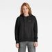 G-Star Graphic Core Hood sw l/s wmn Dames Truien S Katoen/Polyester Dk Black