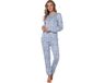 Pastunette - Blue Mirage - Fleece Pyjama - Women's Size 48 - Zebra Print