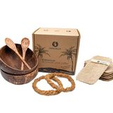 Chinchilla® Set van 2 kokosnootschelpen + loofah-spons