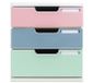 Exacompta 325303D bureaulade-organizer Kunststof Blauw, Groen, Grijs, Roze, Salie