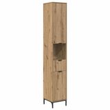 vidaXL Badkamerkast Artisan Eiken 33 x 190 cm