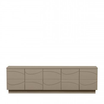 Drawer WOOOD Teo TV-Meubel - Grenen - Mud - 180x52x40cm