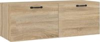 vidaXL Wandkast 100x36,5x35 cm bewerkt hout sonoma eikenkleurig