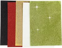 Creativ company CC EVA Foam Glitter Kerst A5 2mm 5 vel