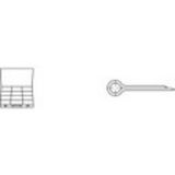 TOOLCRAFT Assortiment splitpennen 910-delig DIN 94