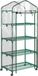Serre sur roues - Serre de jardin - 4 étagères transparentes - Étanche - Compact - Blanc
