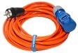 Hilark cable tech CEE campingadapter PUR H07BQ-F 3x2,5 – CEE-stopcontact – oranje – 10 meter – voor campers/woonwagens