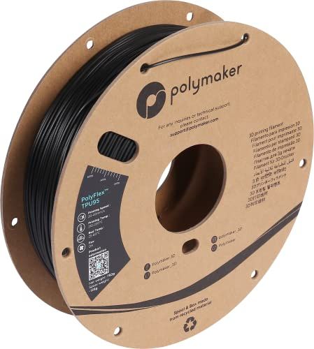 POLYMAKER PolyFlex TPU-95A Filament - TPU flexibel - 1.75mm - 750g - zwart