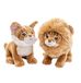 Uni-Toys Maine-Coon kat met opzetbare leeuwenmanen - 20 cm