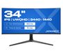 JAPANNEXT JN-IPS340UWQHD60C-C65W-HS-W moniteur 86,4 cm (34") 3440 x 1440 Pixels UltraWide Quad HD LCD Noir
