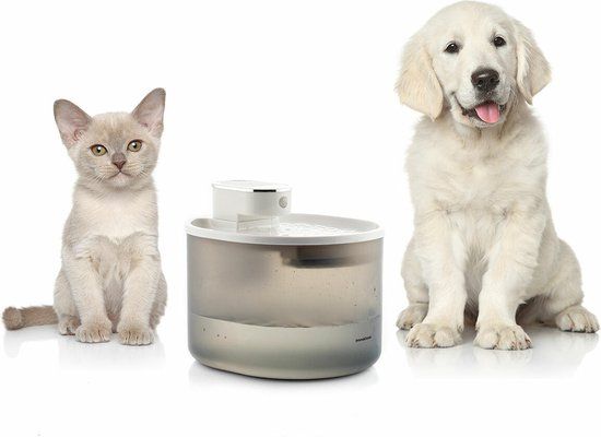 Oplaadbare waterfontein met sensor voor katten Refopet InnovaGoods - Grijs