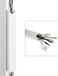Magnetische Desktronic Magnetische Kabelgoot Voor Bureau - 37x5x2,5cm - Staal - Wit