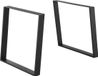 In And Outdoormatch Ashton Pieds de table - Set de 2 - Noir mat - Acier