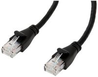 Amazon Basics Ethernet-patchkabel, RJ45 Cat 6, 1Gb/s overdrachtsnelheid, vergulde connectoren, 1,5 m, zwart