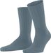 FALKE Nelson eenkleurig wol sokken heren blauw - maat 43-46