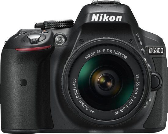 Nikon D5300 Zwart + AF-P DX NIKKOR 18-55 VR