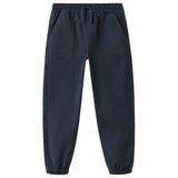 Mango Kids joggingbroek - donkerblauw Jongens Katoen Effen - maat 146