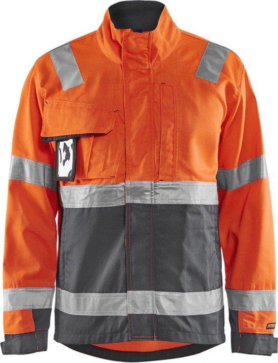 Blåkläder Blaklader Jack High Vis 4064-1811 - High Vis Oranje/Medium Grijs - S