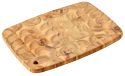KESPER | Professionele snijplank met ophanggat, materiaal: acaciahout, afmetingen: 32 x 22 x 2 cm, kleur: bruin, naturel