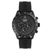 Philipp Plein Pleinmeter PWPYA0324 Horloge - Siliconen - Zwart - Ø 44 mm