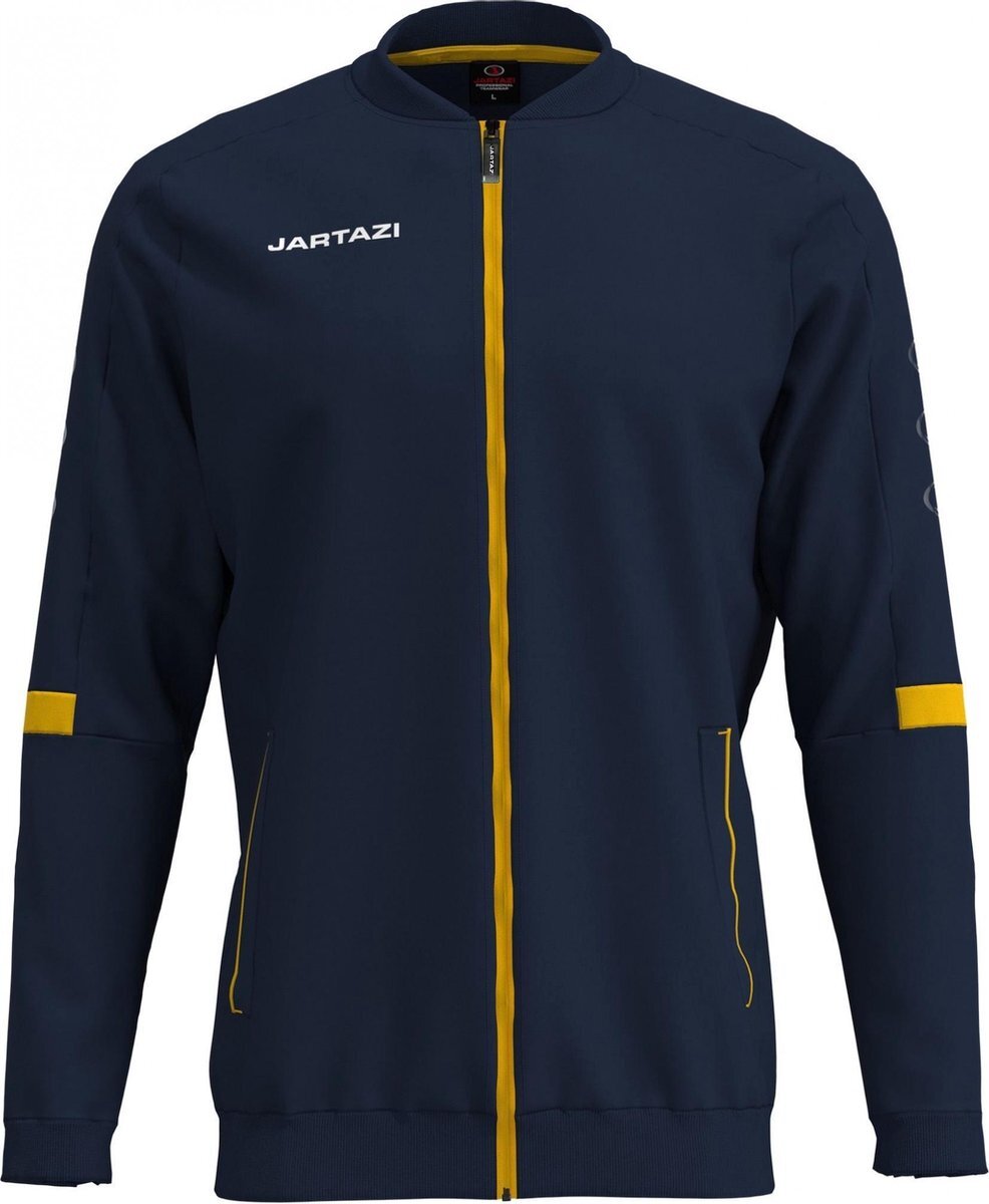 jartazi trainingsjack Roma heren polyester donkerblauw