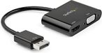 Startech Display Port to HDMI/VGA Adapter DP2VGAHD20 Black 4K Ultra HD