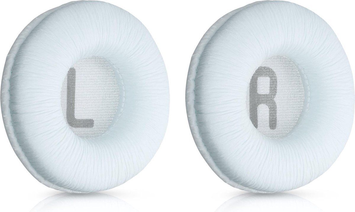 kwmobile 2x oorkussens compatibel met JBL Tune 600BTNC / 500BT / T450BT - Earpads voor koptelefoon in wit
