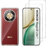 Phonillico® Coque antichoc pour Honor Magic 8 Lite 5G et 2 Verres Trempé Film Protection Ecran